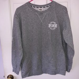 PINK grey crew neck 😻